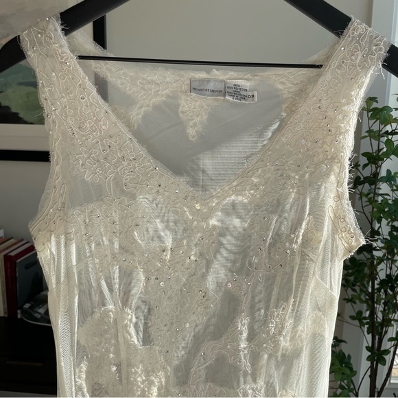 Vintage 90s Newport News Sheer Slip Dress - Picture 15 of 16